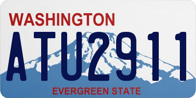 WA license plate ATU2911