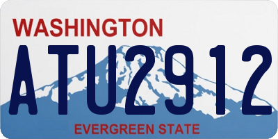 WA license plate ATU2912