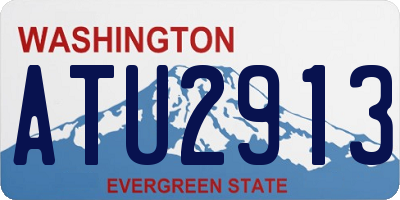 WA license plate ATU2913