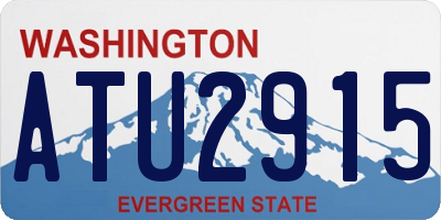 WA license plate ATU2915