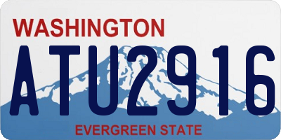 WA license plate ATU2916