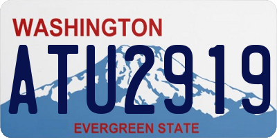WA license plate ATU2919