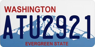 WA license plate ATU2921