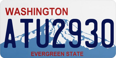 WA license plate ATU2930