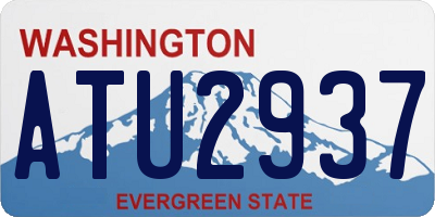 WA license plate ATU2937