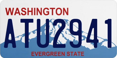 WA license plate ATU2941