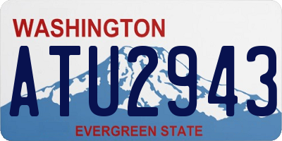 WA license plate ATU2943