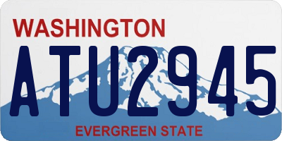 WA license plate ATU2945