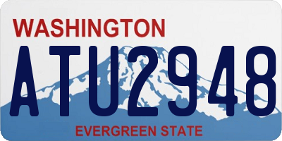WA license plate ATU2948