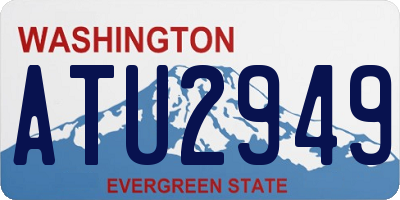 WA license plate ATU2949