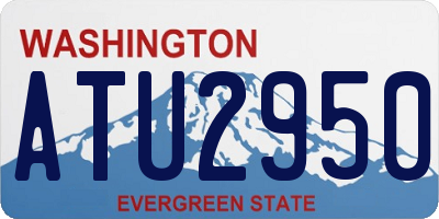 WA license plate ATU2950