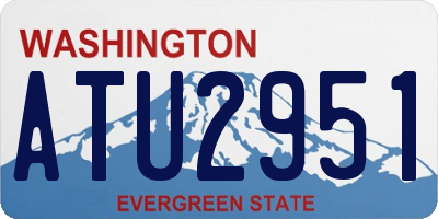 WA license plate ATU2951
