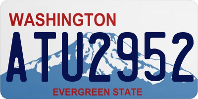 WA license plate ATU2952