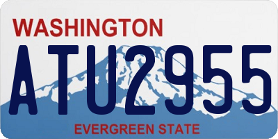 WA license plate ATU2955
