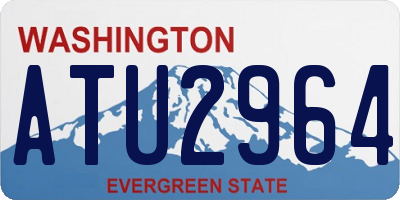 WA license plate ATU2964