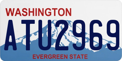 WA license plate ATU2969
