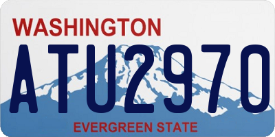 WA license plate ATU2970