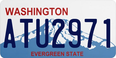 WA license plate ATU2971