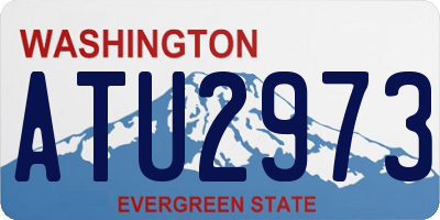WA license plate ATU2973