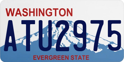 WA license plate ATU2975
