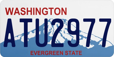 WA license plate ATU2977