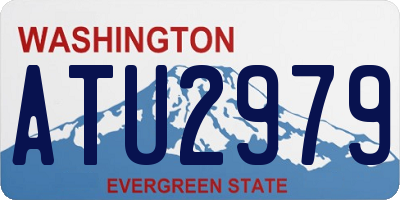 WA license plate ATU2979