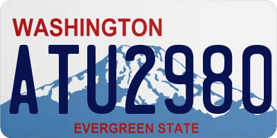 WA license plate ATU2980