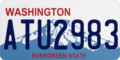 WA license plate ATU2983