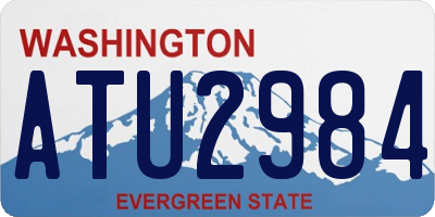WA license plate ATU2984