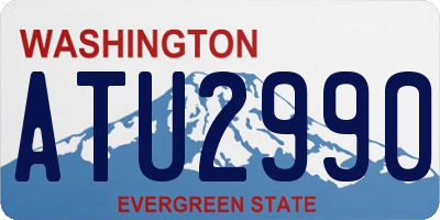 WA license plate ATU2990
