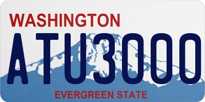 WA license plate ATU3000