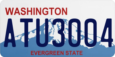 WA license plate ATU3004
