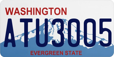 WA license plate ATU3005