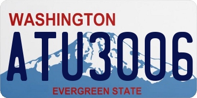 WA license plate ATU3006