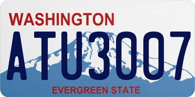 WA license plate ATU3007