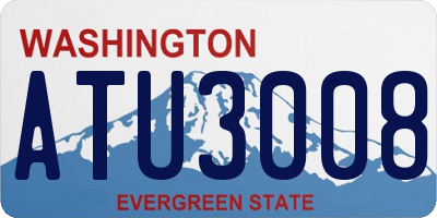 WA license plate ATU3008