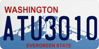 WA license plate ATU3010