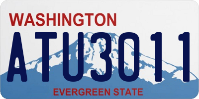 WA license plate ATU3011