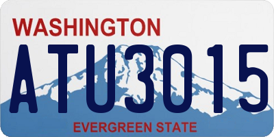 WA license plate ATU3015