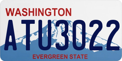 WA license plate ATU3022