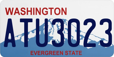 WA license plate ATU3023