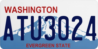 WA license plate ATU3024