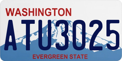 WA license plate ATU3025