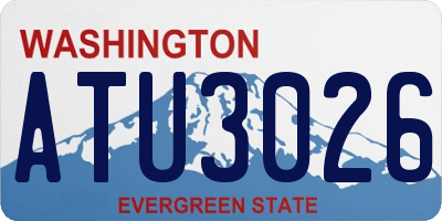 WA license plate ATU3026