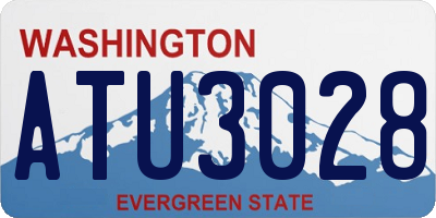 WA license plate ATU3028