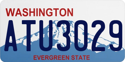 WA license plate ATU3029