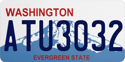 WA license plate ATU3032