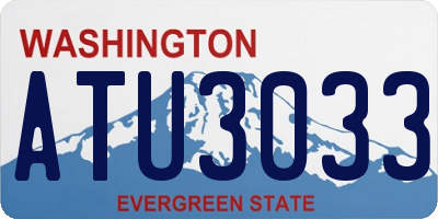 WA license plate ATU3033