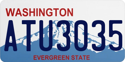 WA license plate ATU3035