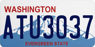 WA license plate ATU3037